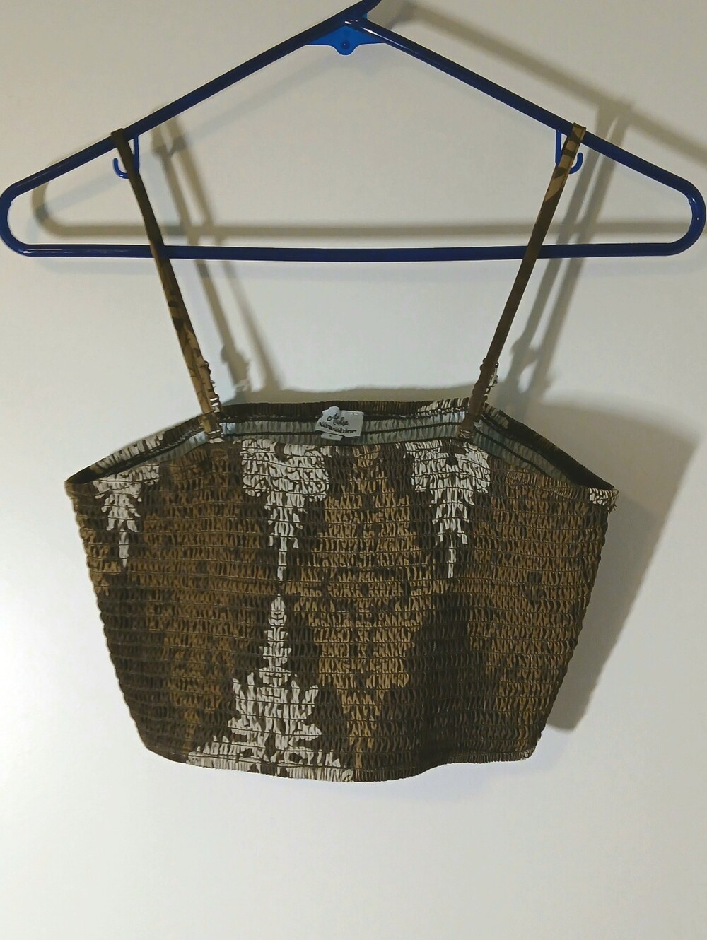 Hawaiian Green Crop Top With Straps